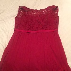 Red Formal Evening Gown, David’s Bridal